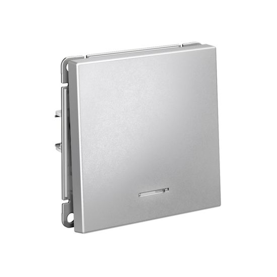 Выключатель 1-кл. ArtGallery (сх. 1а) 10AX с подсветкой механизм алюм. SE GAL000313