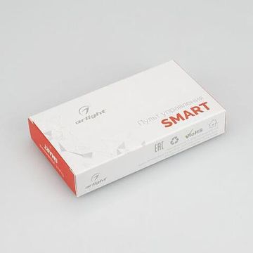 Кнопочный радиопульт с сенсорным кольцом 023033 SMART-R10-DIM (4 зоны, 2.4G) белый Arlight