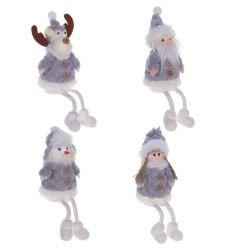 GAEM Изделие декоративное "Снеговик/Снегурочка/Дед Мороз/Олень", L8 W6 H19 см, 4в.