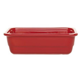 Гастроемкость 1/3 h=100 мм. 3,1 л. красная керам Emile Henry /1/3/210/ ТП