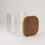 Банка для хранения квадратная glass acacia, 1,5 л