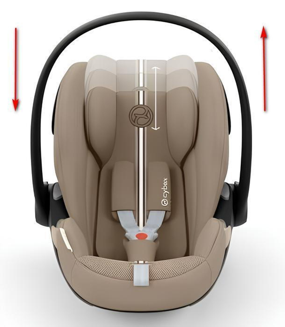 Коляска Cybex Priam IV Rosegold complete и автокресло Cloud G i-Size Almond Beige Plus 3 в 1 Cozy Beige