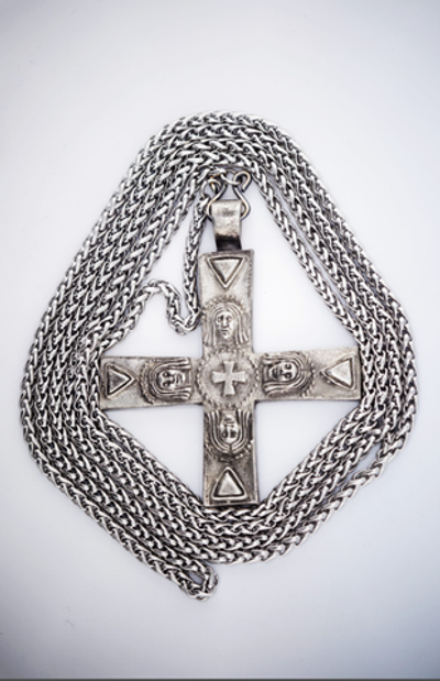 Крест священника “Хвала Господу” №3 (пьютер)