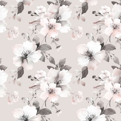 Белая цветущая яблоня