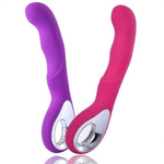 Вибратор перезаряжаемый силиконовый для G-точки Female G-spot Finger Pussy Vibrator (Цвет: розовый)