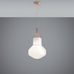 Pendant design lamp  AEROSTAT mini by Fabbian (Bronze)