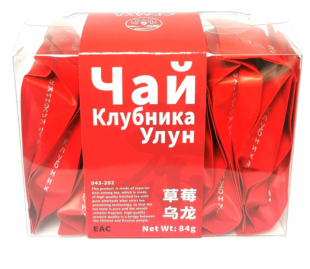 Чай китайский Cemya Клубника Улун 12 пак по 7гр