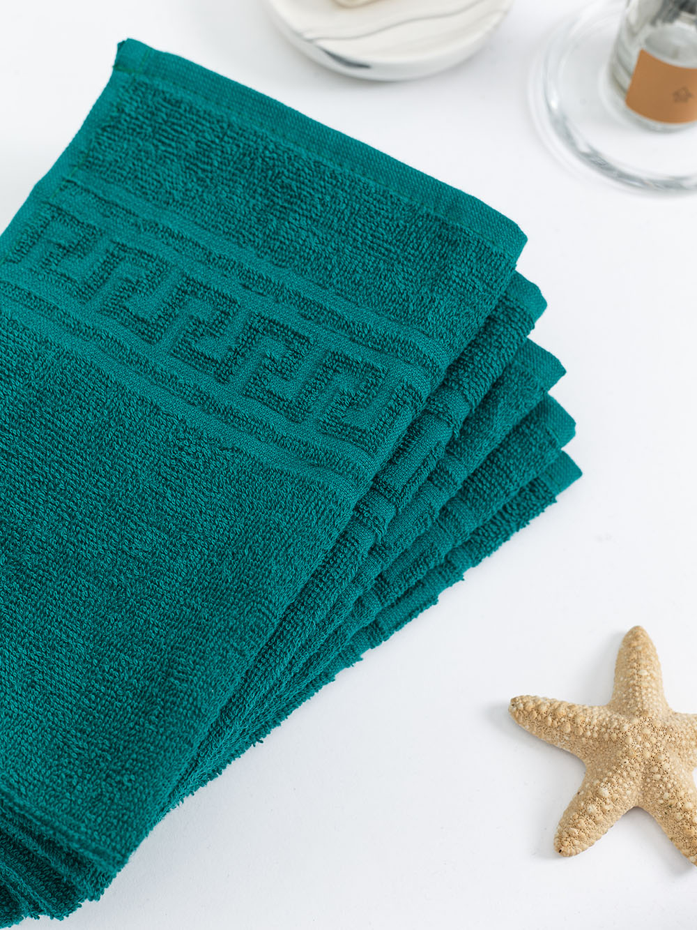 Полотенце махровое, г/к, 50х90, арт. ВТ 50-90Г, 380 гр/м2, цвет: 507-темно-зеленый,