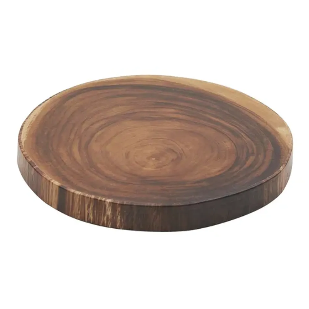 Доска для подачи 30*3 см круглая African Wood 2 пластик меламин P.L. Proff Cuisine