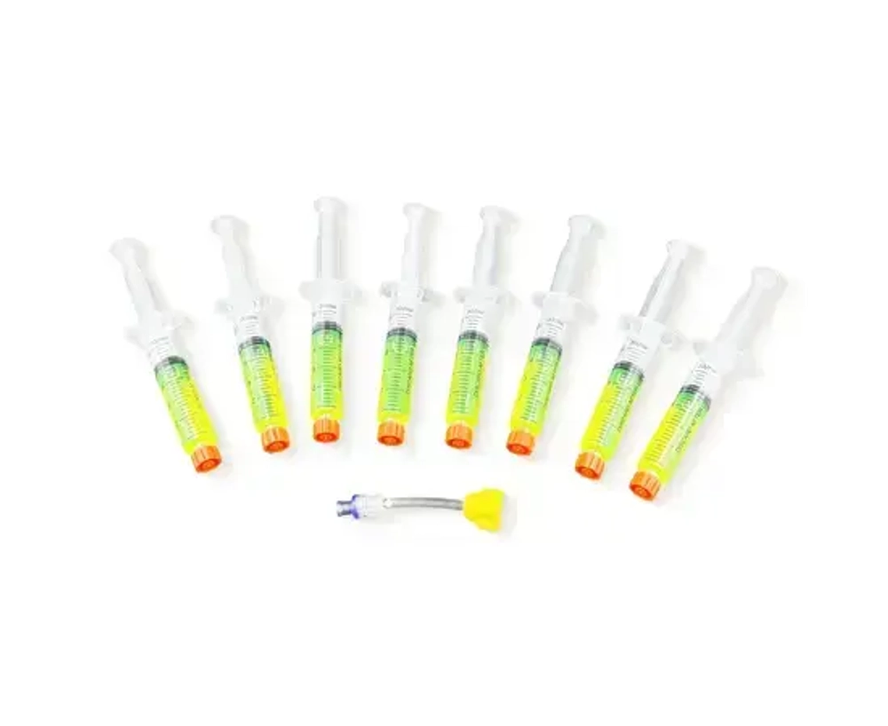 UV добавка для определения утечек фреона BAVIS UVL 8 x 7,5мл с адаптером 1/4" (8 доз по 7,5мл)