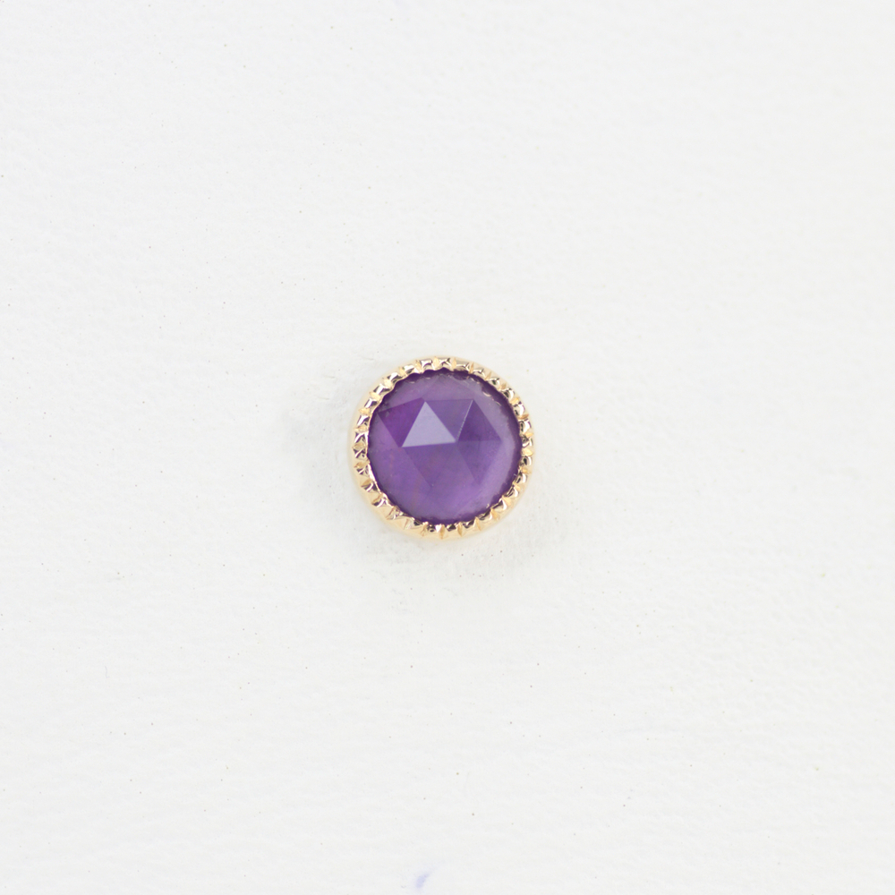 Grisant Cab tops with rose cut stone