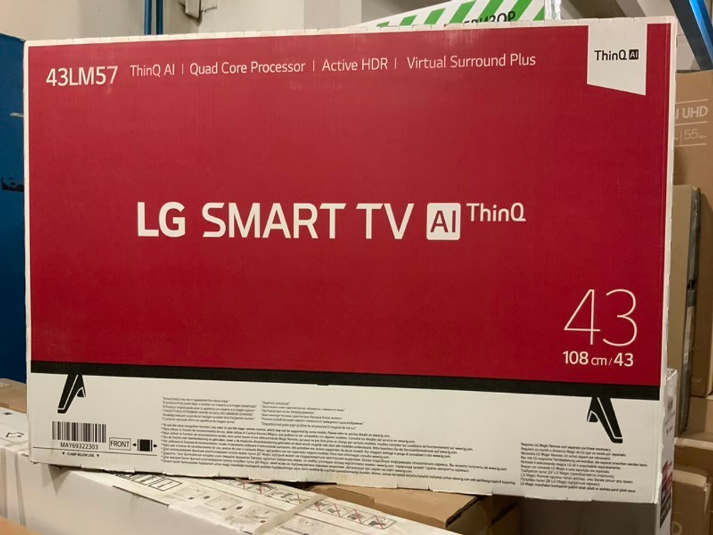 Телевизор LG 43LM5772PLA 109см, LED, Full HD, HDR, SmartTV, webOS