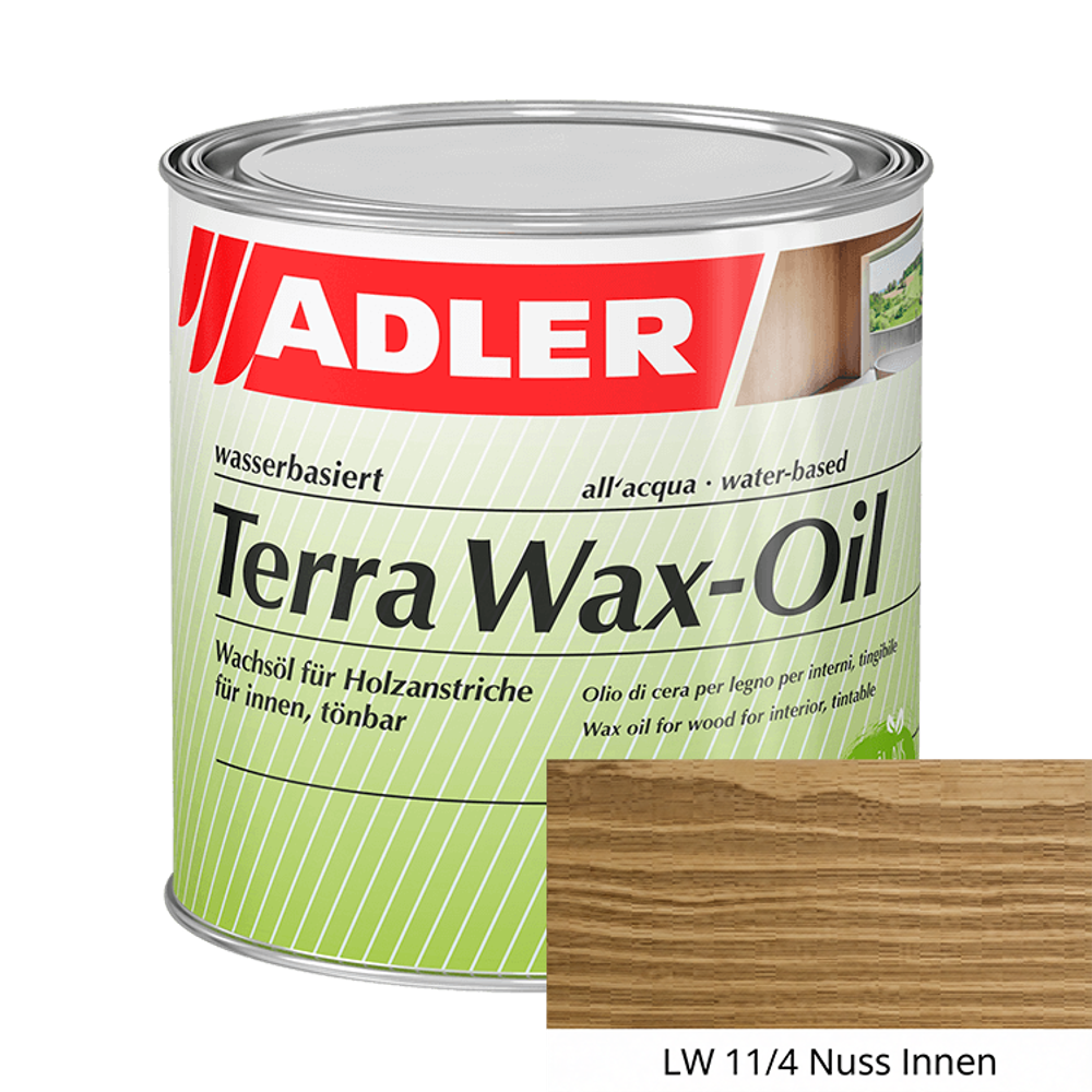Terra Wax-Oil — масло с воском на водной основе для дерева внутри помещений | ADLER (Австрия)