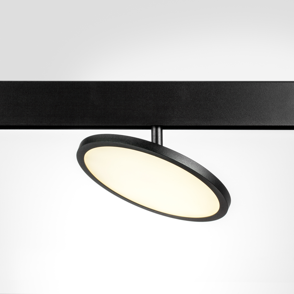 209747 Светильник поворотный 48V д/трека UNO LED 12W 1000LM 180G ЧЕРНЫЙ МАТОВЫЙ 4000K