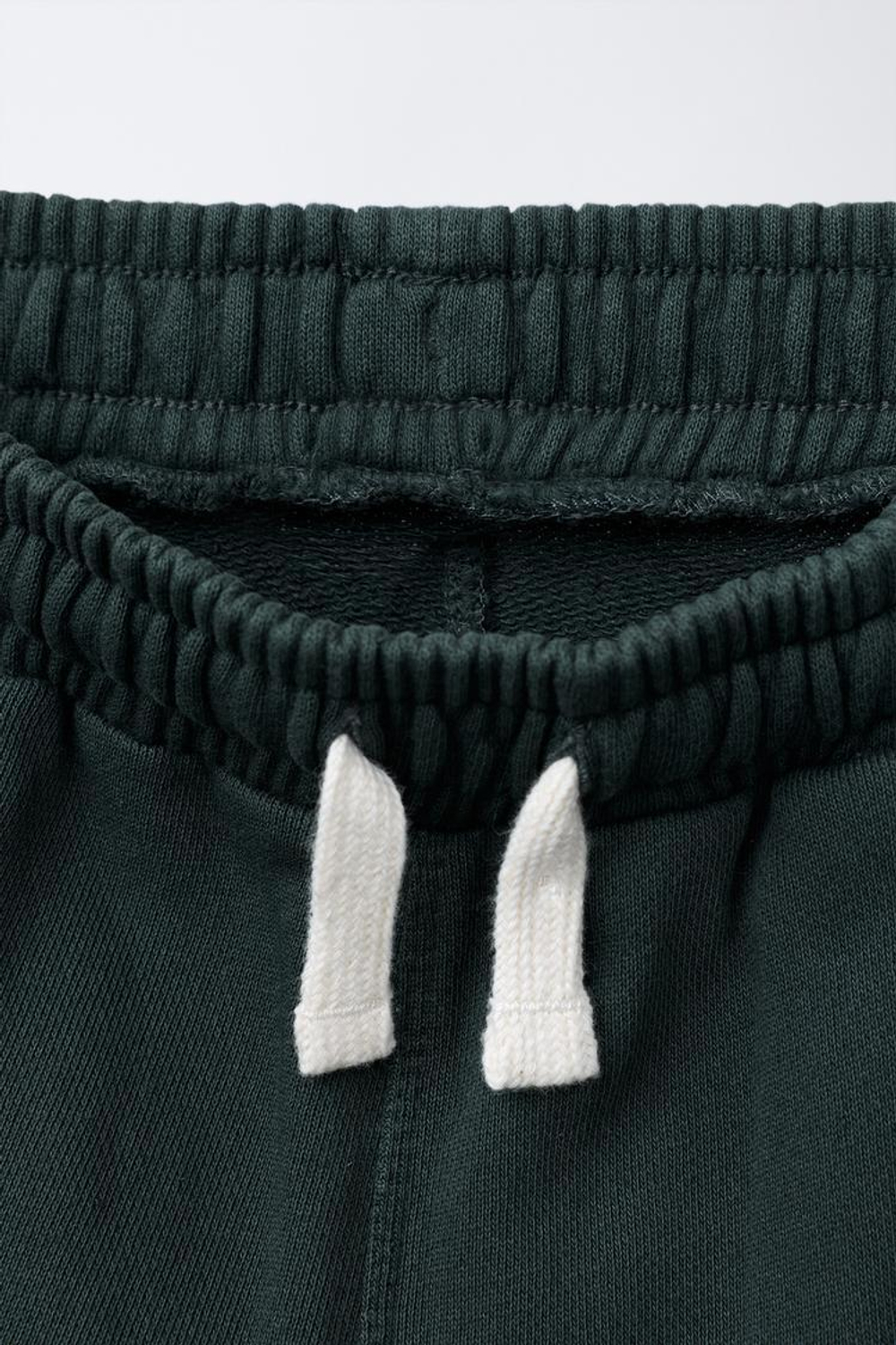 ZARA БРЮКИ-ДЖОГГЕРЫ GARMENT DYE, ИЗУМРУДНЫЙ