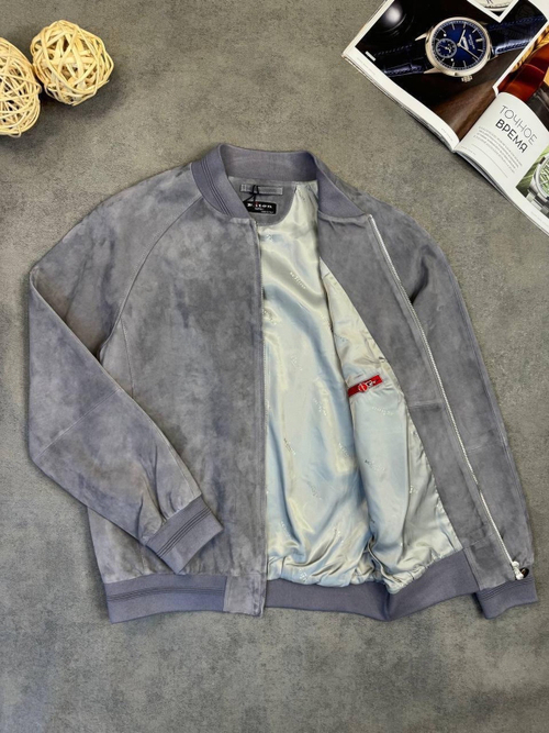Кожаный бомбер Kiton