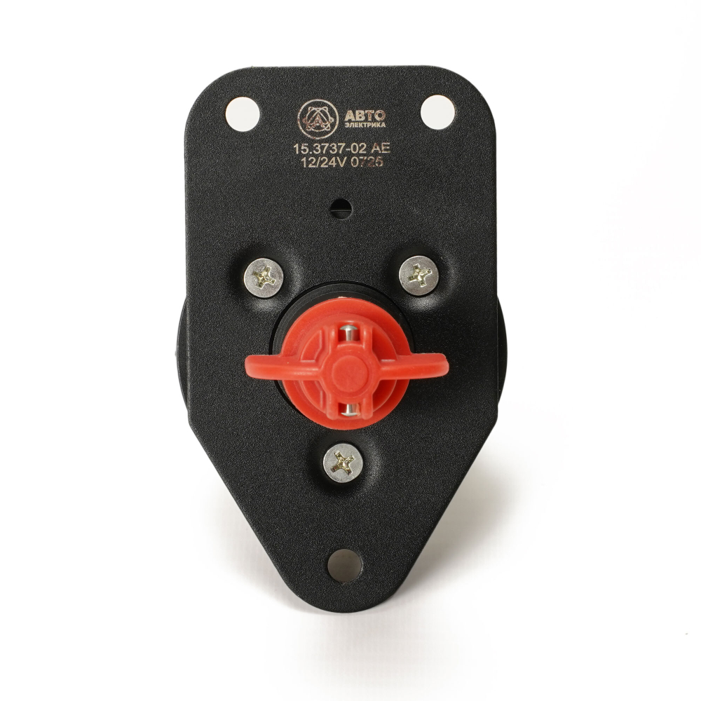 Выключатель массы ручной, МТЗ, 12/24 В, 50 А, 2-х контактный (ан. 1212.3737-04)