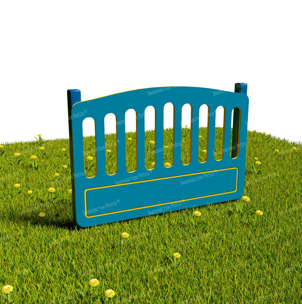 Забор уличный из экопластика Мостик, секция 1000х740 мм