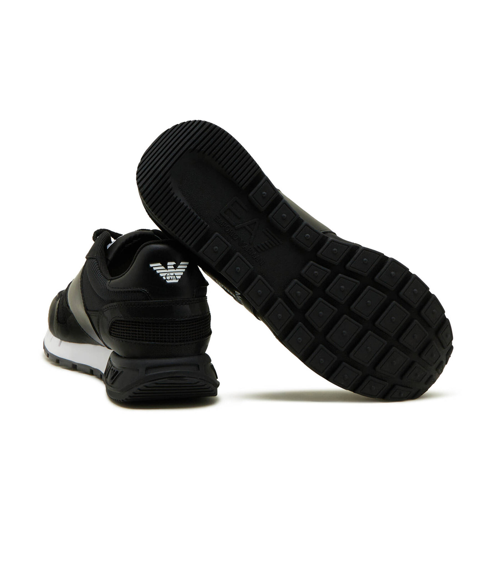 Кожаные кроссовки EA7 - черный(X8X151 XK386)