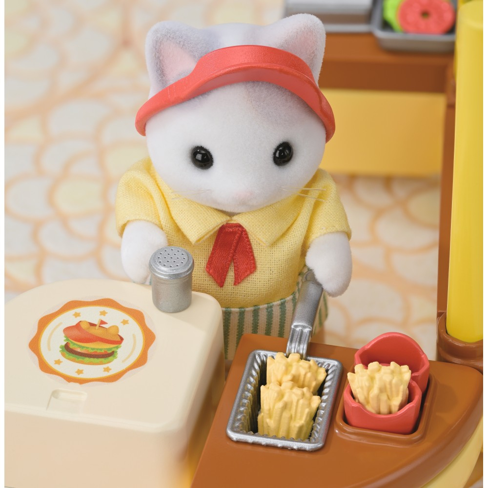 Sylvanian Families - Передвижной ресторан с гамбургерами + фигурка котенка 5757