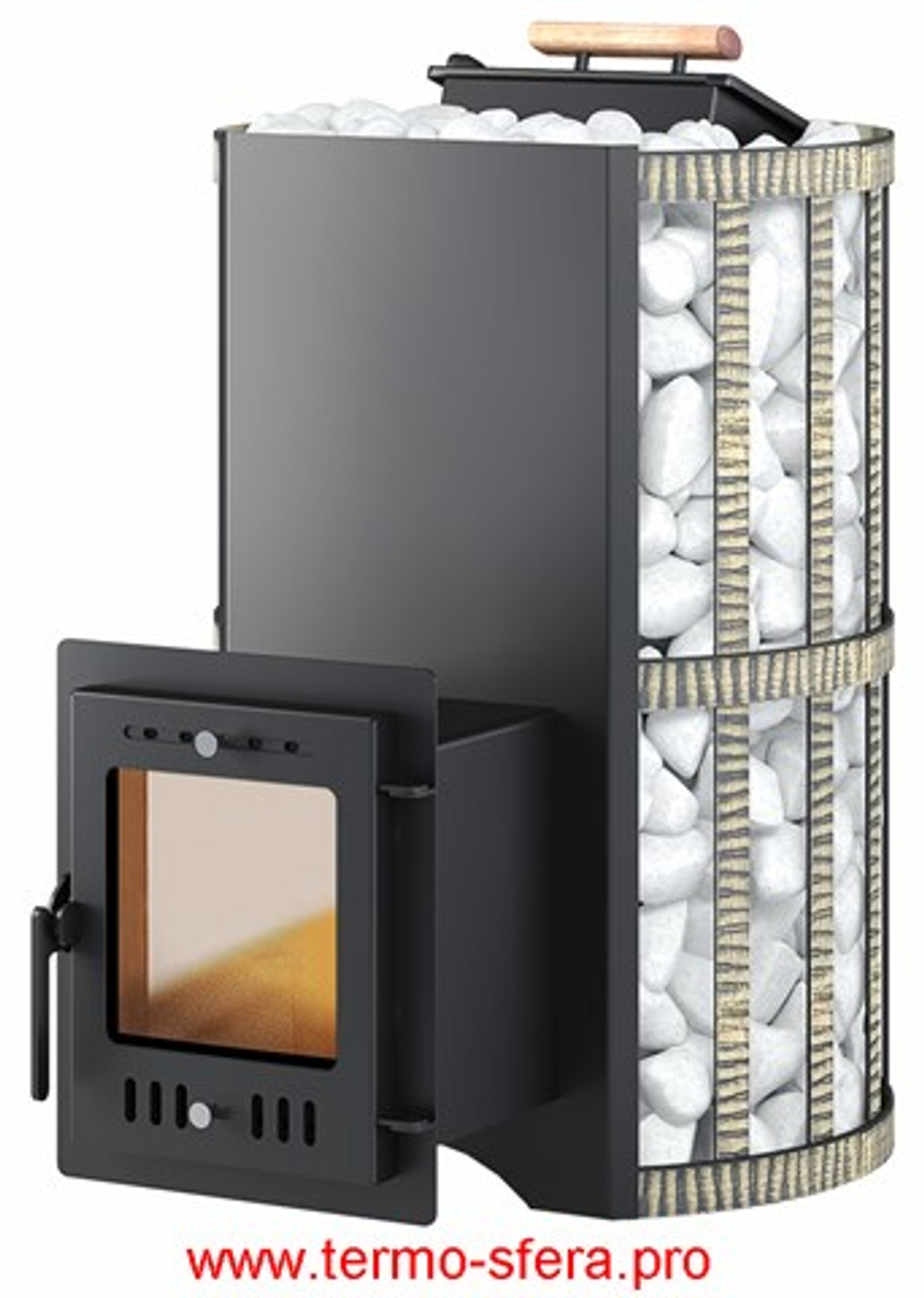 Печь ВЕЗУВИЙ Скиф с закрытой каменкой Ковка (210) "М"