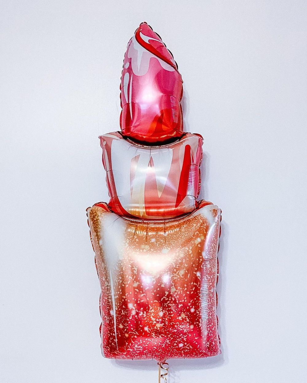 Y Шар фигура Помада 47см Х 124см шар фольгированный (БГ-40) 