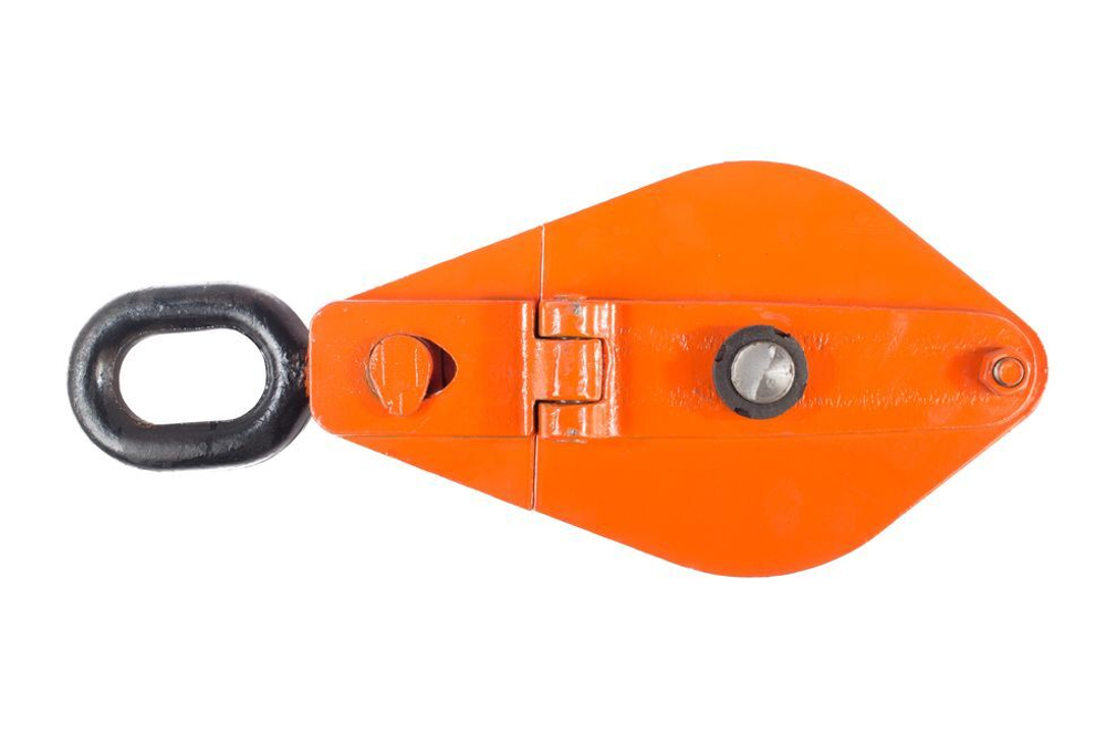 Блок монтажный однорольный с  ушком TOR 3,2 т с откидной щекой