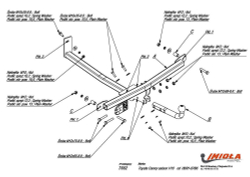 Фаркоп IMIOLA T.004 Toyota Carina E лифтбек/седан T19 1992-1997(паспорт и сертификат в комплекте)(без электрики)