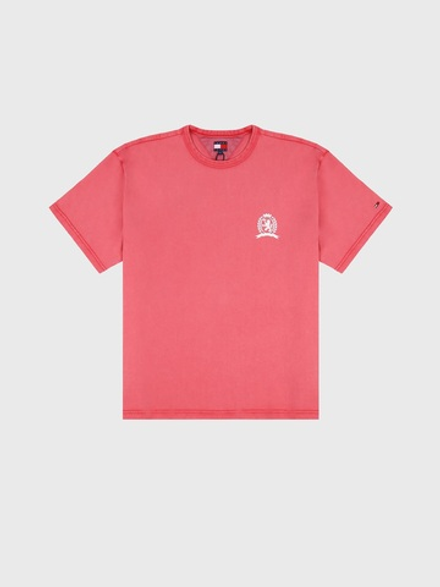 Футболка Tommy Jeans Heritage Crest Vintage Cerise