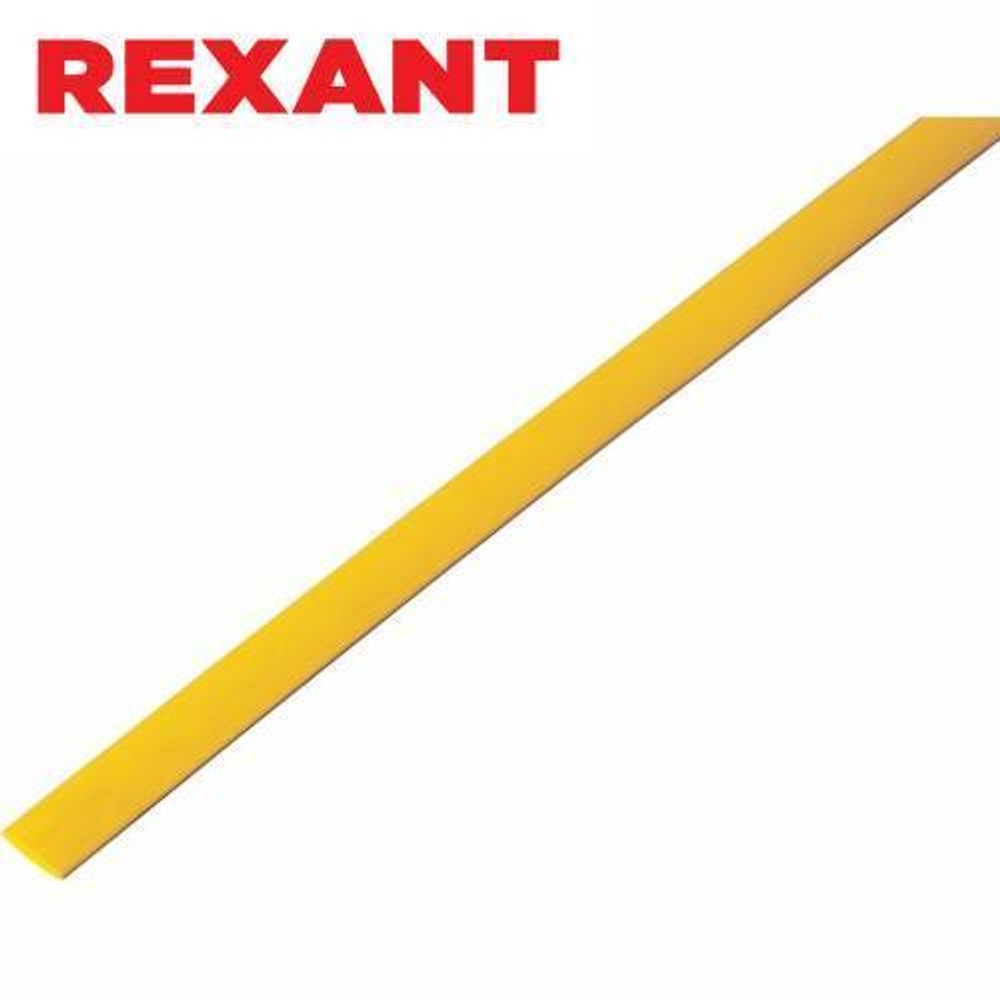 6,0/3,0 мм 1м термоусаживаемая трубка желтая Rexant/20-6002