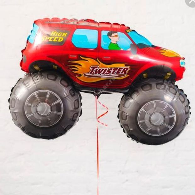 F Шар фигура "Джип-внедорожник красныйШар " 38Шар "/97 см (БГ-37)