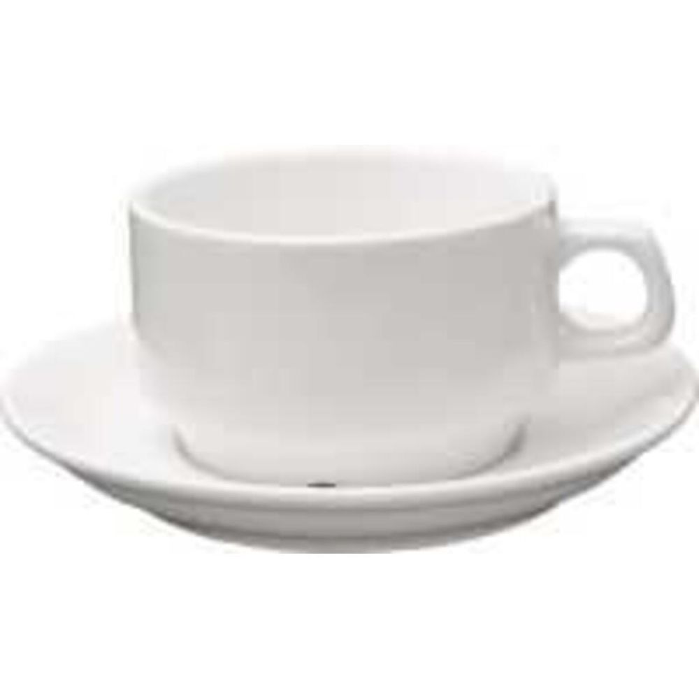 Кофейная пара 100 мл белая фарфор Stackable P.L. Proff Cuisine [6]