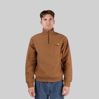  Толстовка мужская Carhartt WIP American Script Half Zip артикул:I027014_hamilton_brown - купить в магазине Дайс
