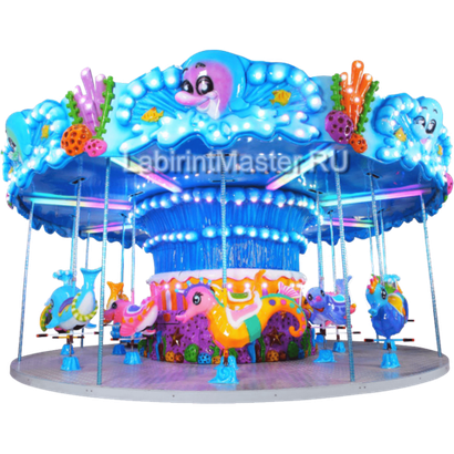 Электрическая Аттракцион карусель детская «Океан», 7×7×3,2 м