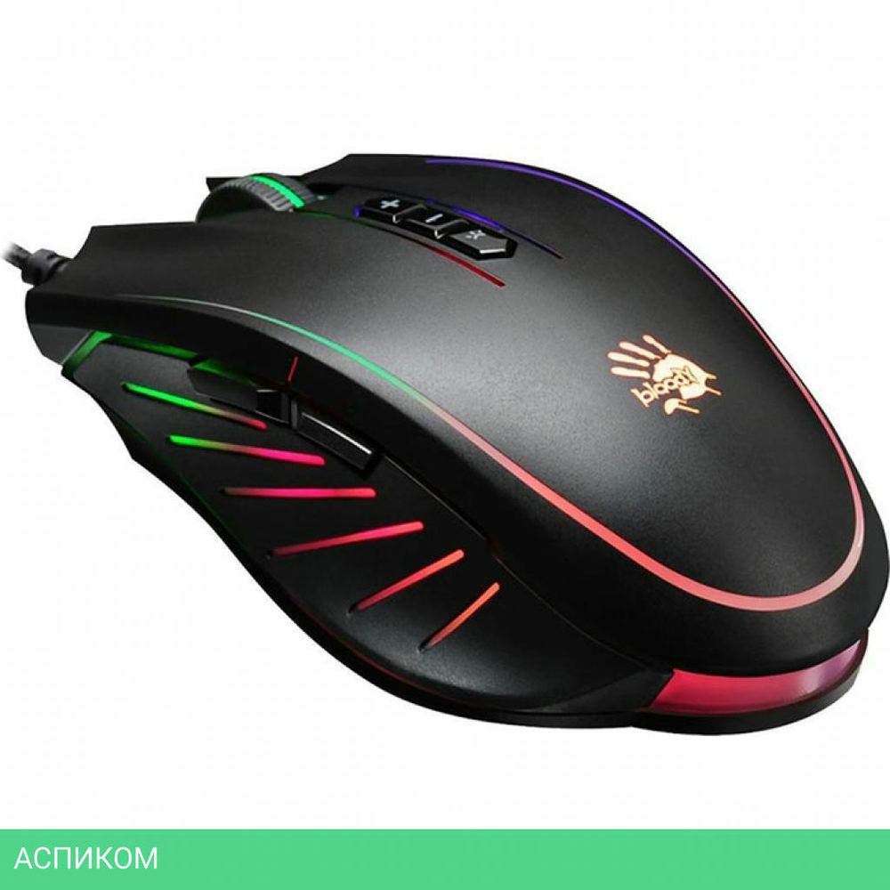 Мышь A4Tech Bloody Q81 Curve черный