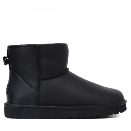 UGG Mens Classic Mini II Leather Black