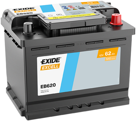 EXIDE - EB620-EXI - Starter Battery - Povrat artikla narucenog iz Njemacke nije moguc.