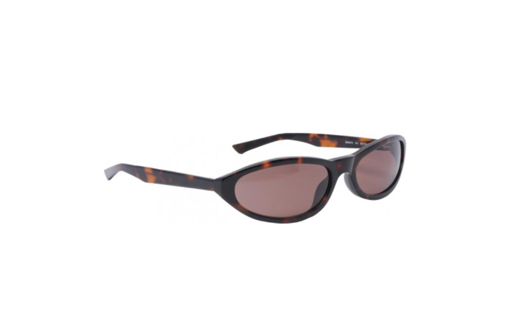 Balenciaga Acetate Irregular Shape Sunglasses Men"s Brown