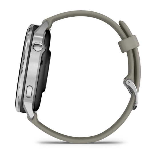 Умные часы Garmin Venu 4 - 45мм Silver with Silver Grey Silicone Band