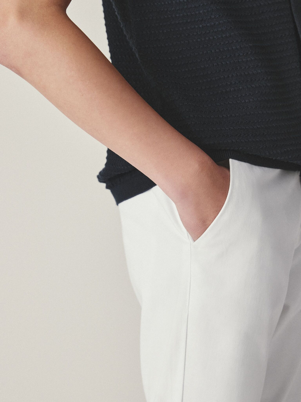 Брюки чинос для мальчика Next D71-032, Белый