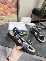 Текстильные перфорированные сандалии Dior Pre-Owned (Диор)