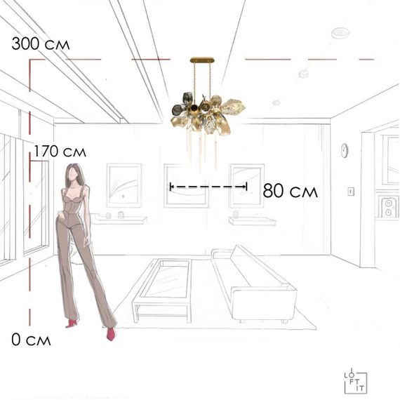 Подвесная люстра LOFT IT Britannica 10401/800L