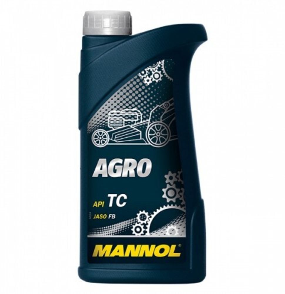 MANNOL 7206 2T AGRO API TC JASO FB для садового инструмента минеральное масло моторное 1л
