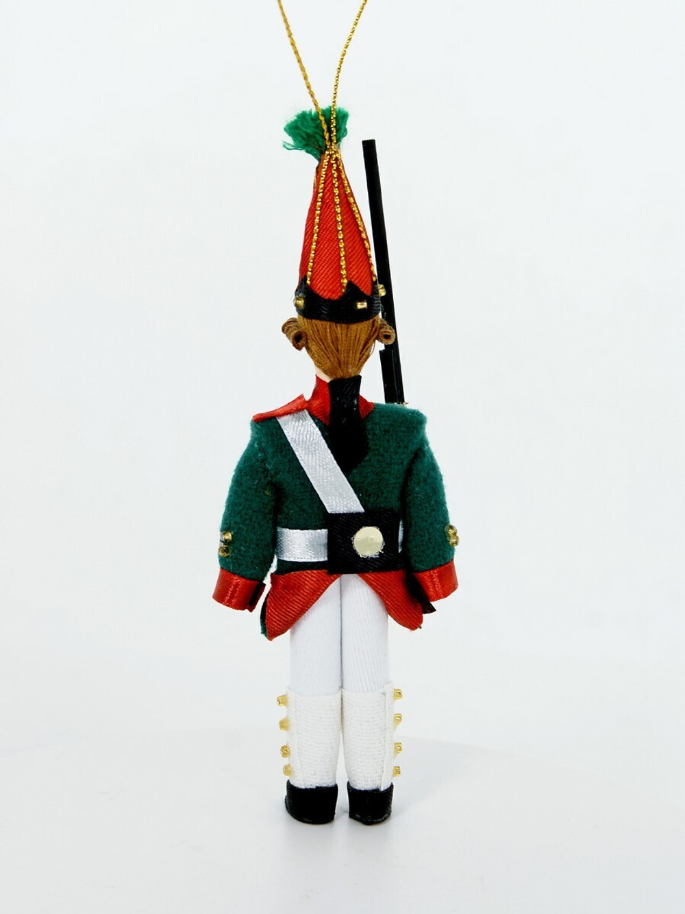 Кукла-подвеска сувенирная Гренадер. Елочная игрушка. Солдатик