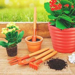 Набор садовых инструментов Tramontina 78104801 совок рыхлитель совок для прополки вилка посадочная | Tramontina