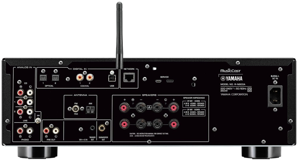 Сетевой стереоресивер Yamaha R-N800A, черный