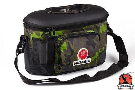 Термокан рыболовный HIGASHI Live bait box 7.5L #Green Camo