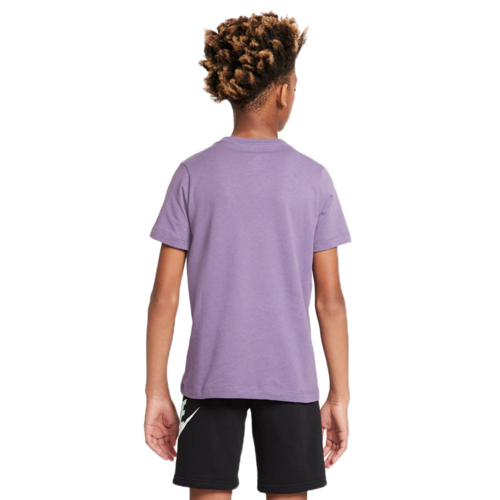 Футболка для мальчика теннисная Nike Swoosh Tee Futura Icon TD - canyon purple
