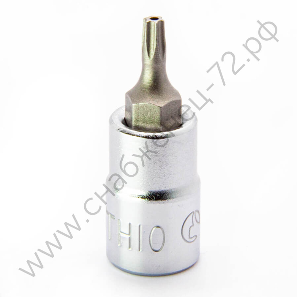 2025TH10 Тоцевая головка со вставкой TORX  с отверстием 1/4" TORX ТH10