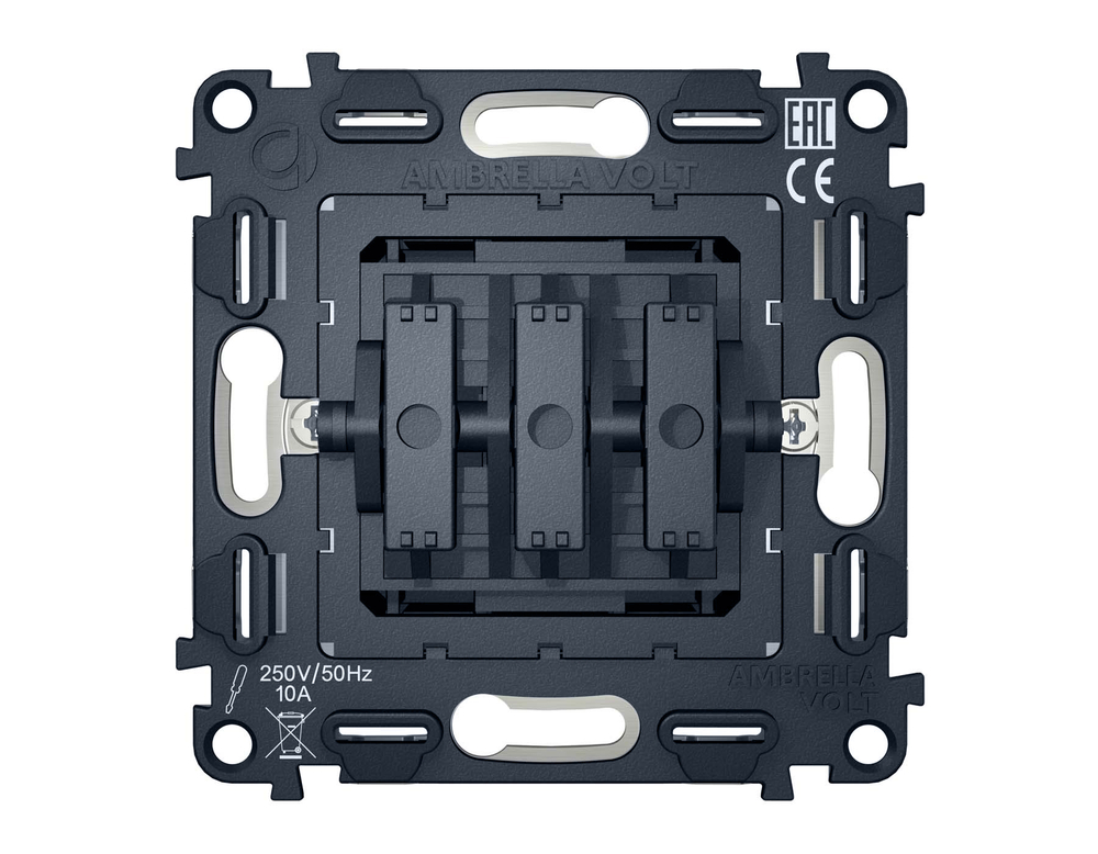 VM133 Механизм 3-клавишного выключателя 10A-250V QUANT